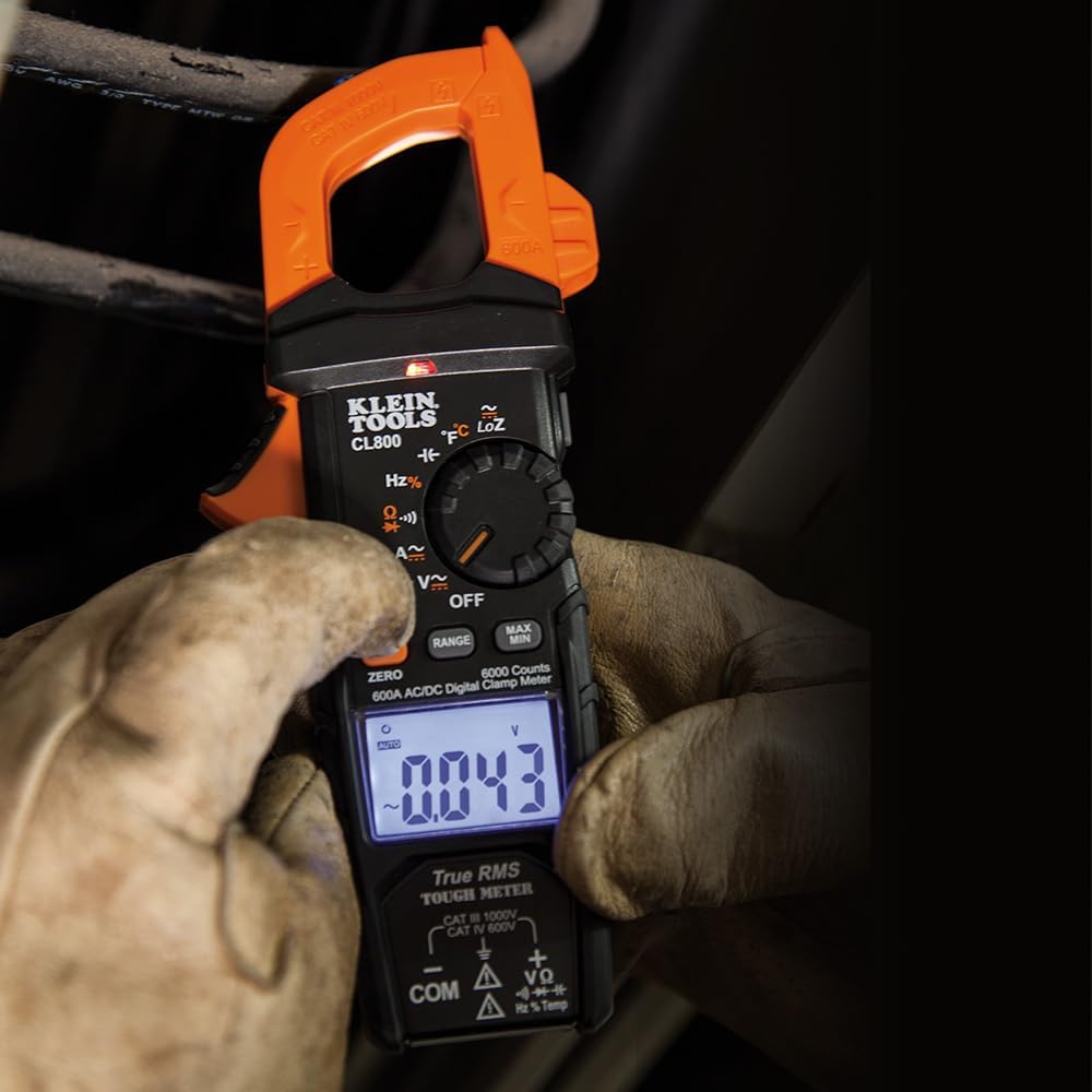 Digital Clamp Meter, Auto Ranging TRMS, AC/DC Volt/Current, LoZ, Continuity, Frequency, Capacitance, NCVT, Temp, 1000V J7266