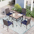 5 Pieces Wicker Rattan Outdoor Patio Dining Set F8761