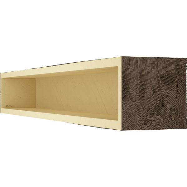 Natural Mahogany Knotty Pine Faux Wood Fireplace Mantel M98909