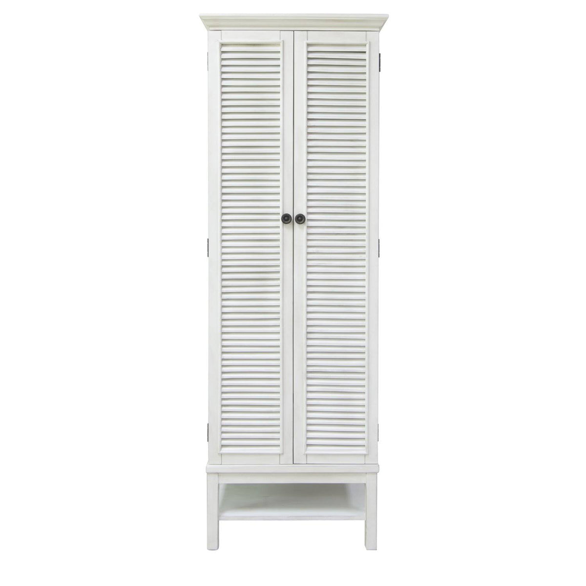 White 2 Door Tall Storage Cabinet N490432