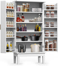 White Storage Cabinet with Adjustable Shelves V96981