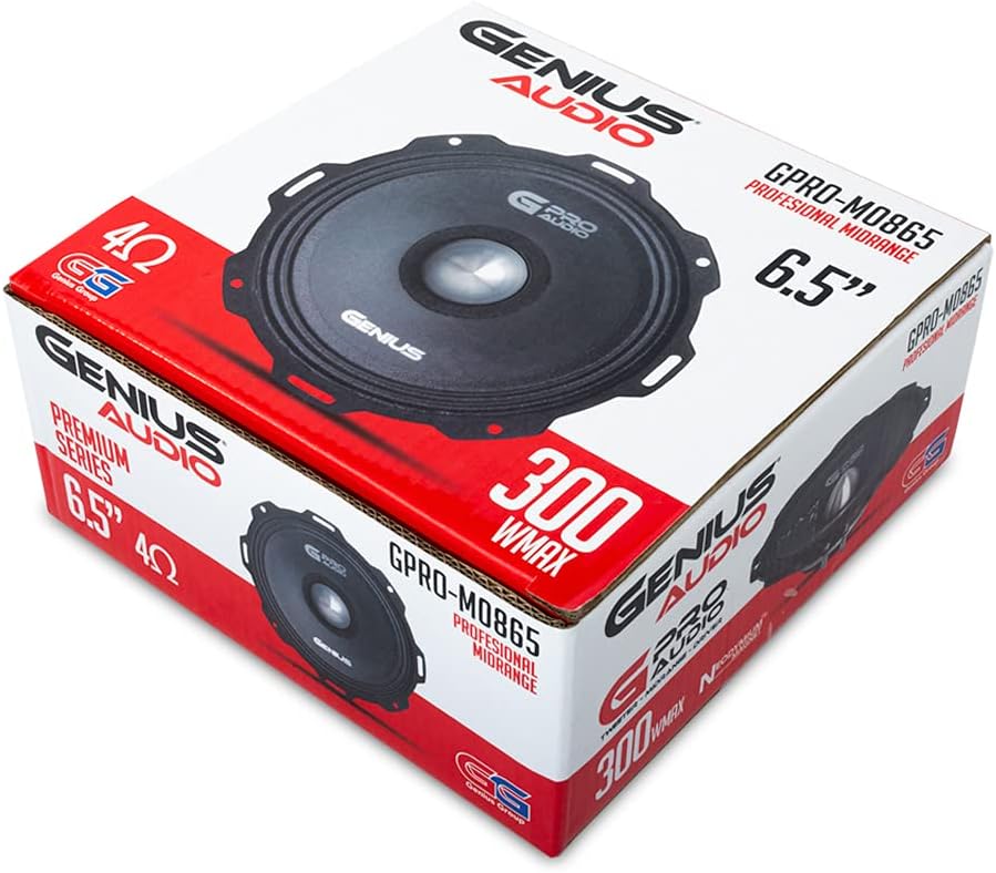 6.5 Midrange Speaker 300 Watts Max 4 Ohm Pack of 2 Y9460