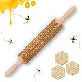 Wooden Embossed Rolling Pin E662