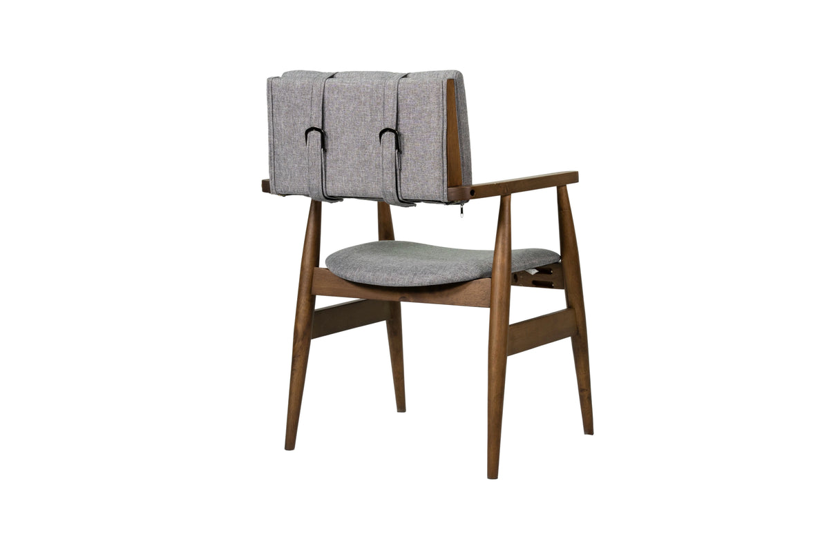Gray Solid Wood Dining Chairs (Set of 2) I982
