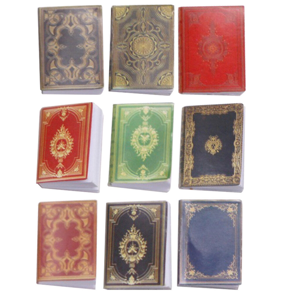 9pcs Doll House Mini Books Toys W194024