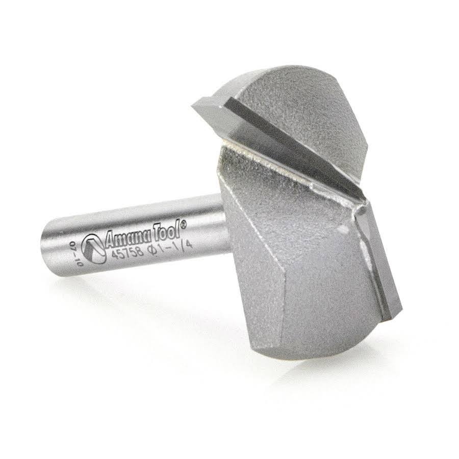 Carbide Tipped V-Groove 130 Deg x 1-1/4 Dia x 31/64 x 1/4 inch Shank N325343
