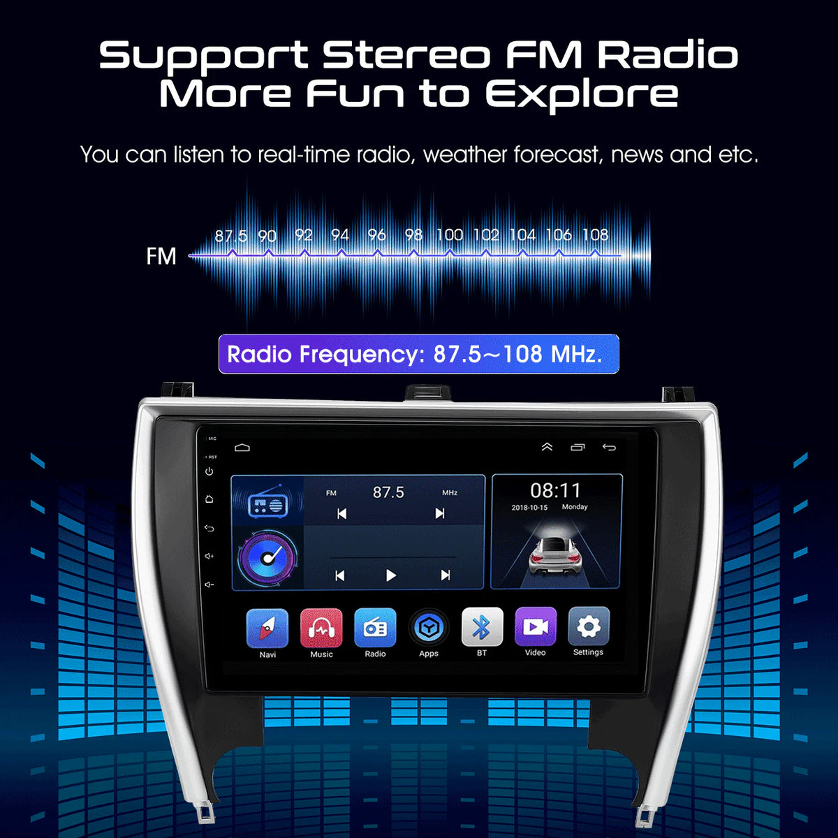 10.1in Carplay Android 12 Car Stereo Radio T78810