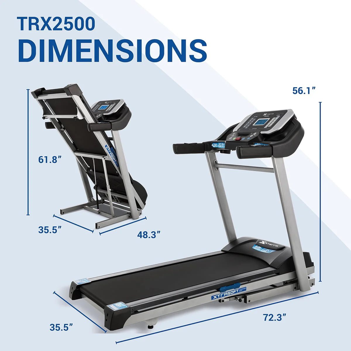 Folding Treadmill with 2.25 HP Motor and 10 Levels Incline E544