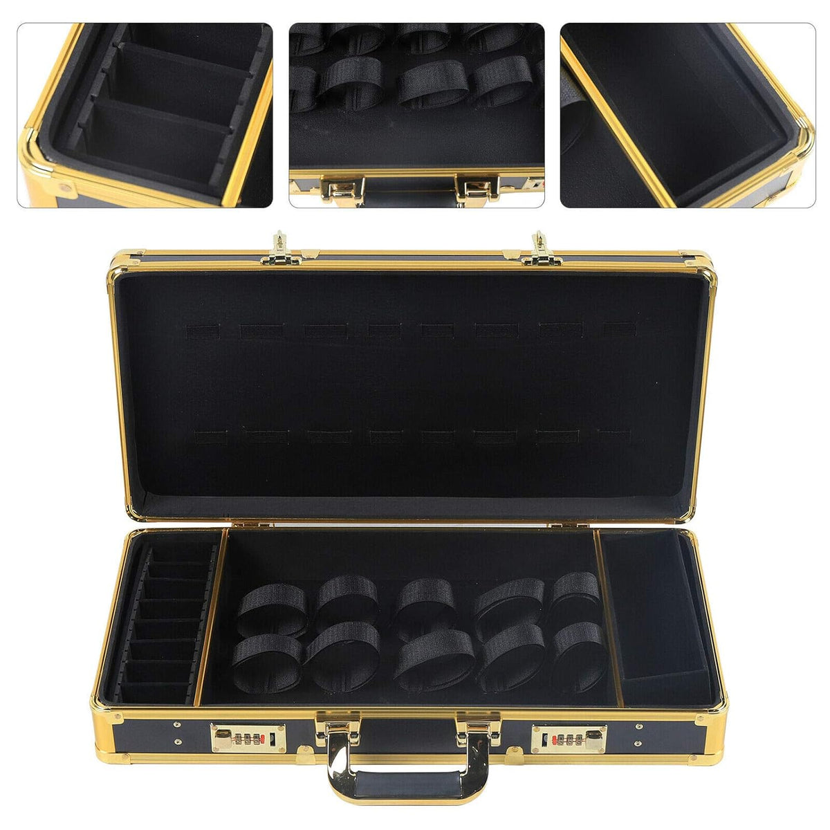 Barber Case Suitcase Carrying Case for Clippers Trimmers Scissors Combs Tools F597
