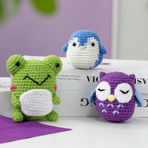 Crochet Starter Kit with Crochet Hooks, Yarn, Markers and Supplies Z7925