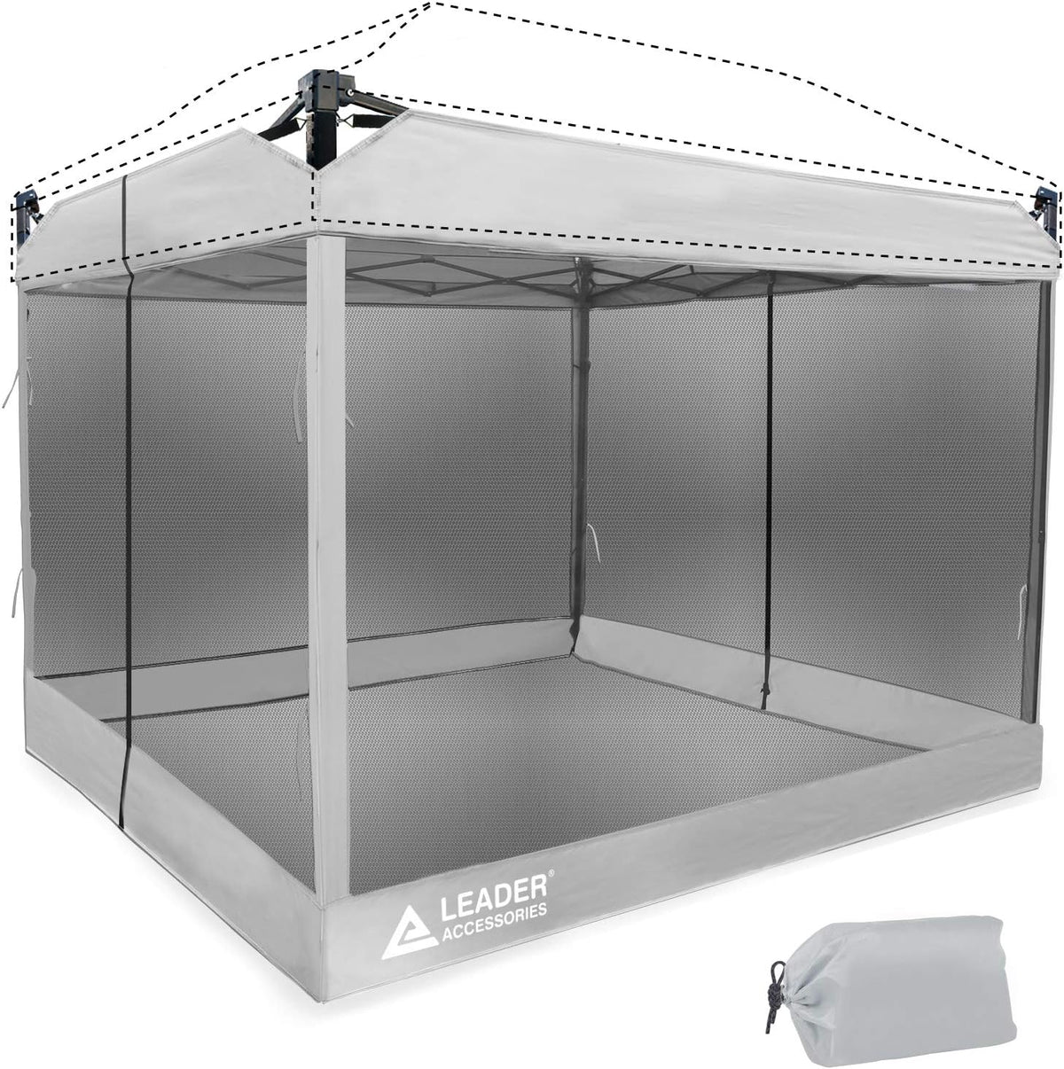 Mesh Screen Zippered Wall Panels for 10' x 10' Canopy K8227