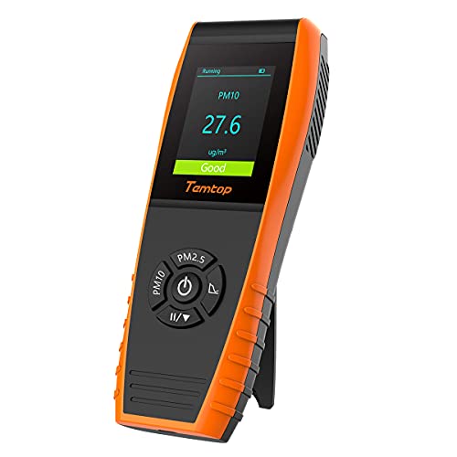 Air Quality Monitor PM2.5 PM10 Particle Counter Formaldehyde Temperature Humidity TVOC AQI Tester B93847