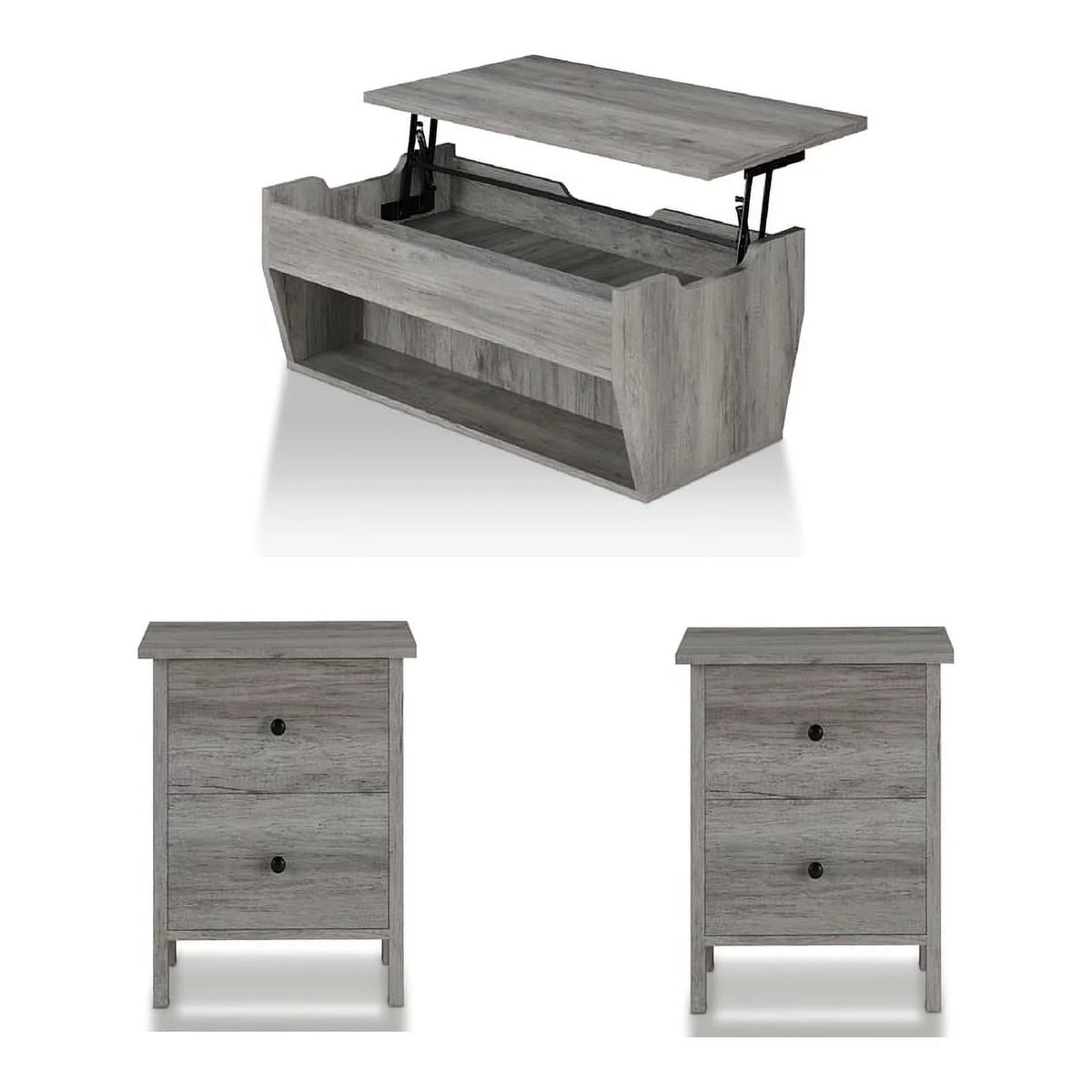 3-Piece Wood Coffee Table Set F406296