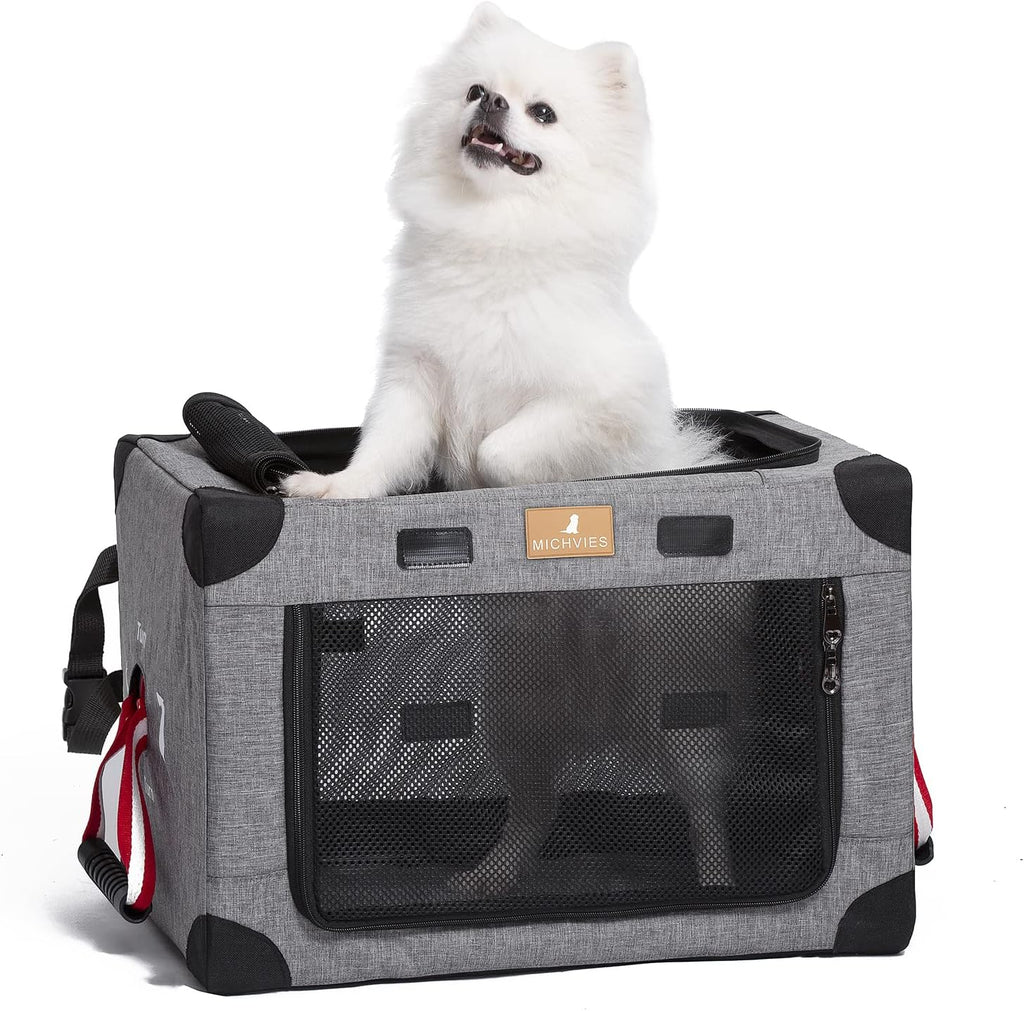 Army Green Large Portable Dog Crate with Carrying Bag B9802