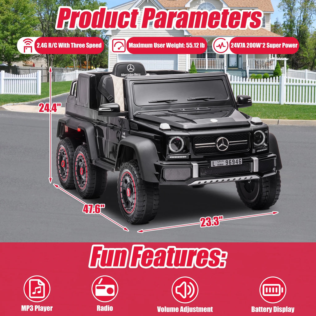 Black 24V Ride On Car with Remote Control X706048