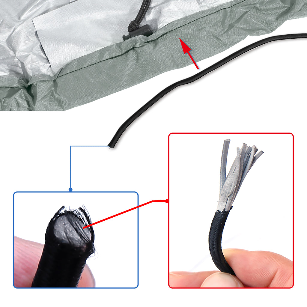Silver Tone 16.8-18.2ft Kayak Cover C5625