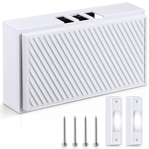 Wired Doorbell Chime Kit with 2 Lighted Push Buttons D11917