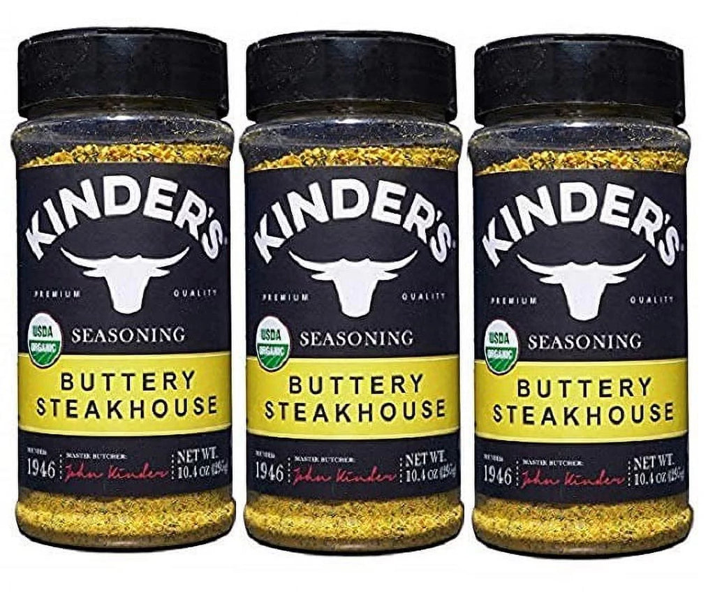 Organic Buttery Steakhouse Seasoning Rub 10.4 Ounce (3 Packs) W502115