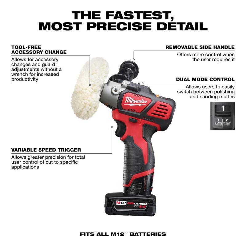 12V Cordless Variable Speed Polisher/Sander Kit G9086