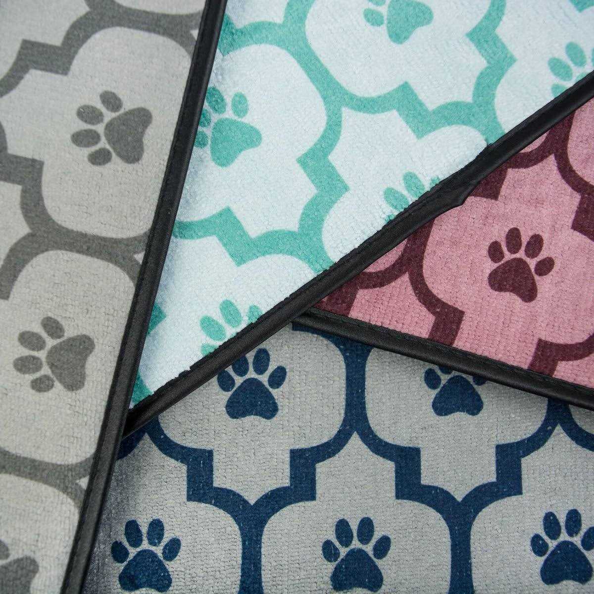 Off White Lattice Paw Pet Mat M25830