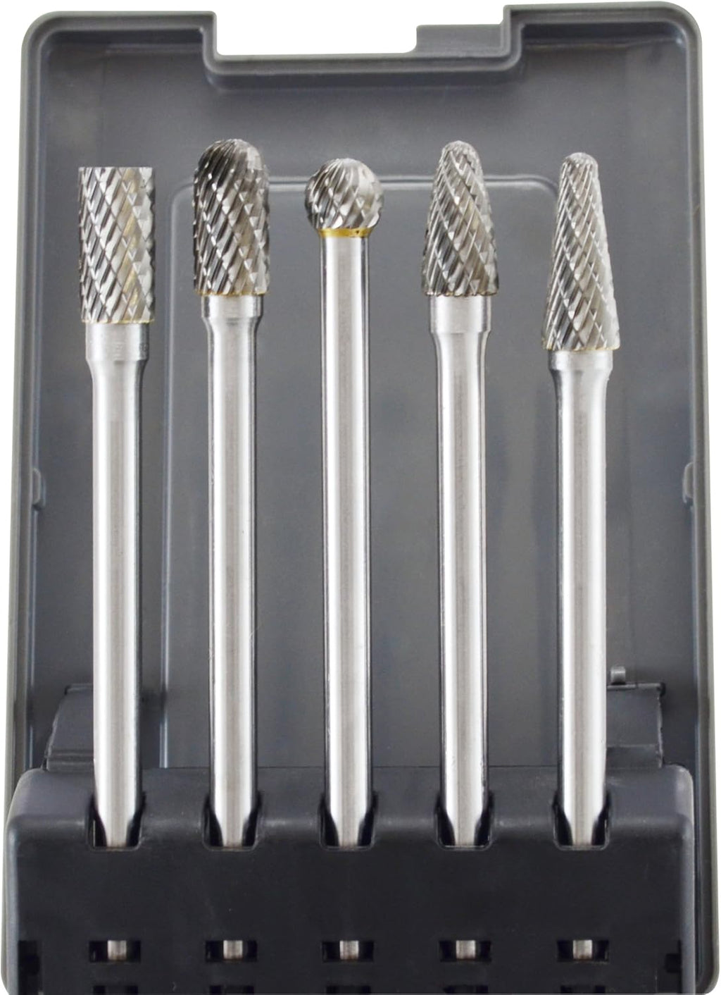 8-Piece Double Cut Carbide Rotary Burr Set 1/4 Shank J17876