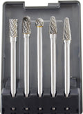 8-Piece Double Cut Carbide Rotary Burr Set 1/4 Shank J17876