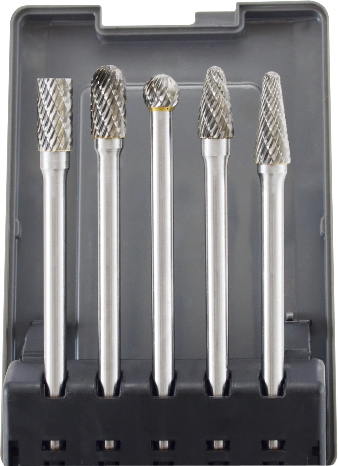 8-Piece Double Cut Carbide Rotary Burr Set 1/4 Shank J17876