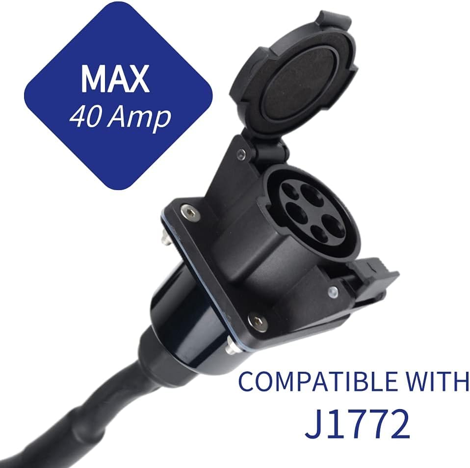 40 Amp 20 Ft J1772 EV Charging Extension Cable X5214
