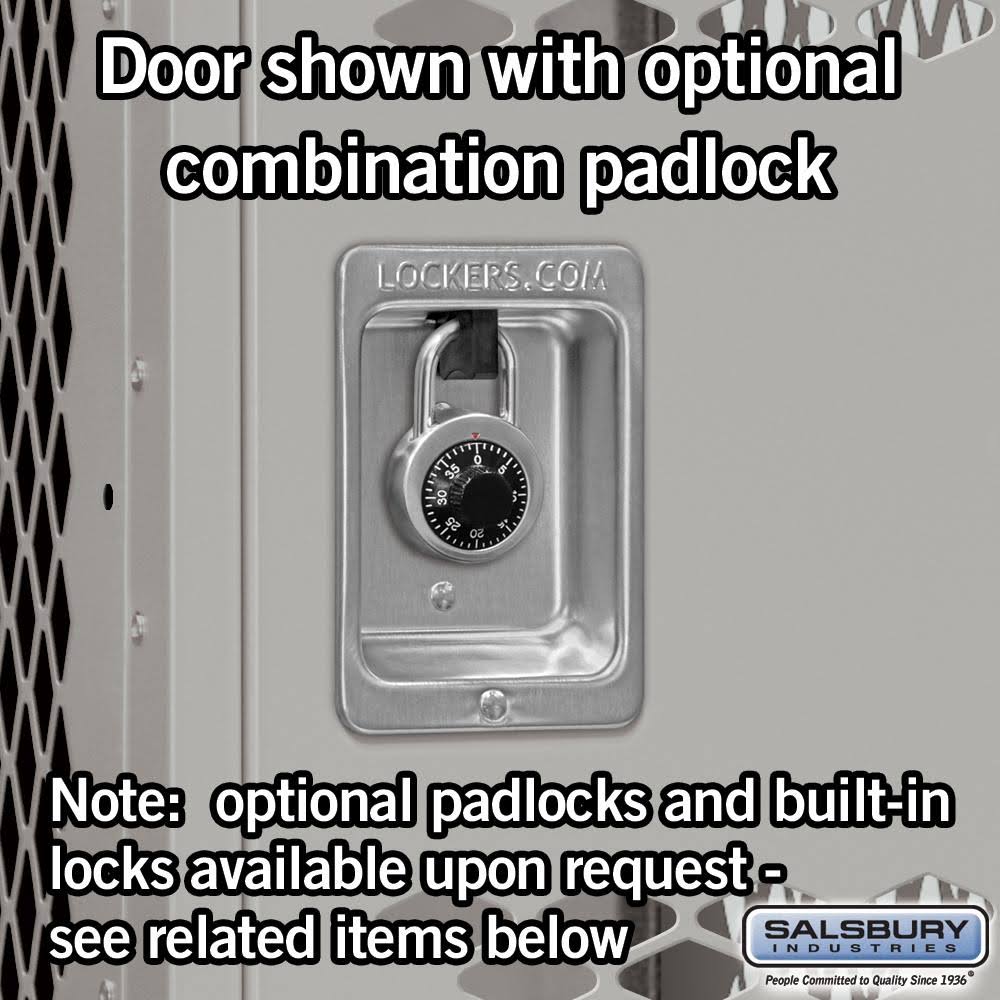 Gray Triple Tier Vented Metal Locker U74918