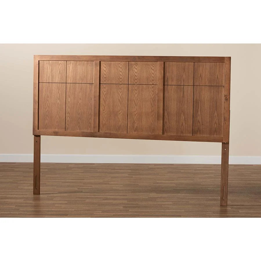 King Size Ash Walnut Finished Wood Headboard G2268