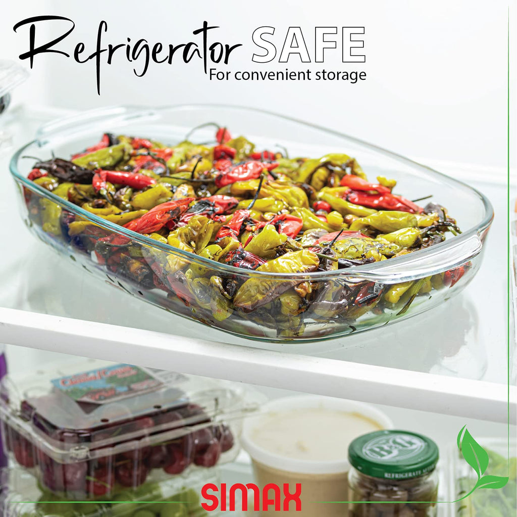 3.5L Clear Rectangular Glass Dish R4058