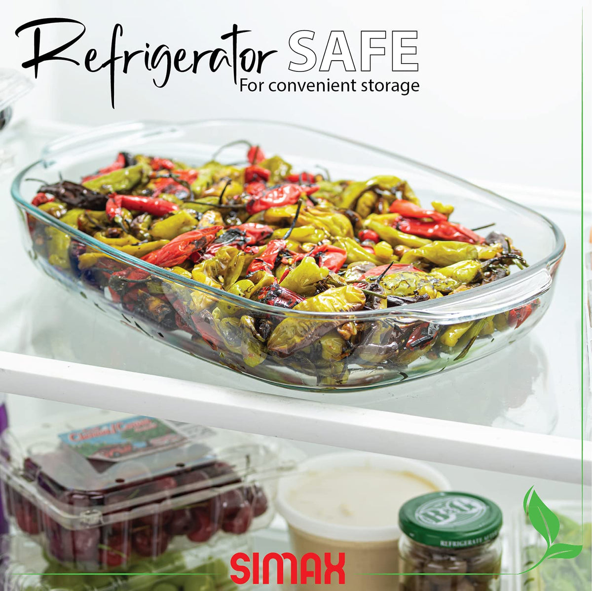 3.5L Clear Rectangular Glass Dish R4058