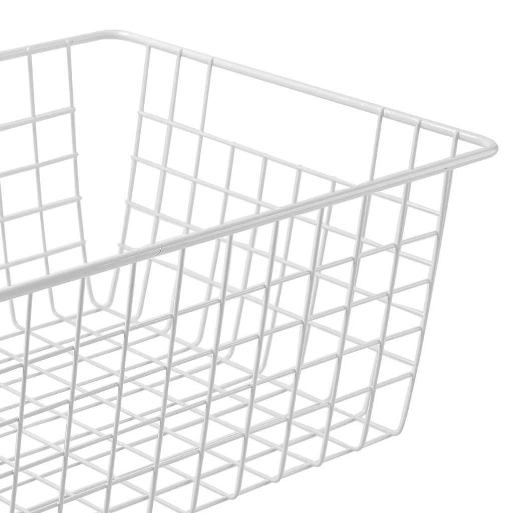 White Wire Storage Bins Set of 4 S893