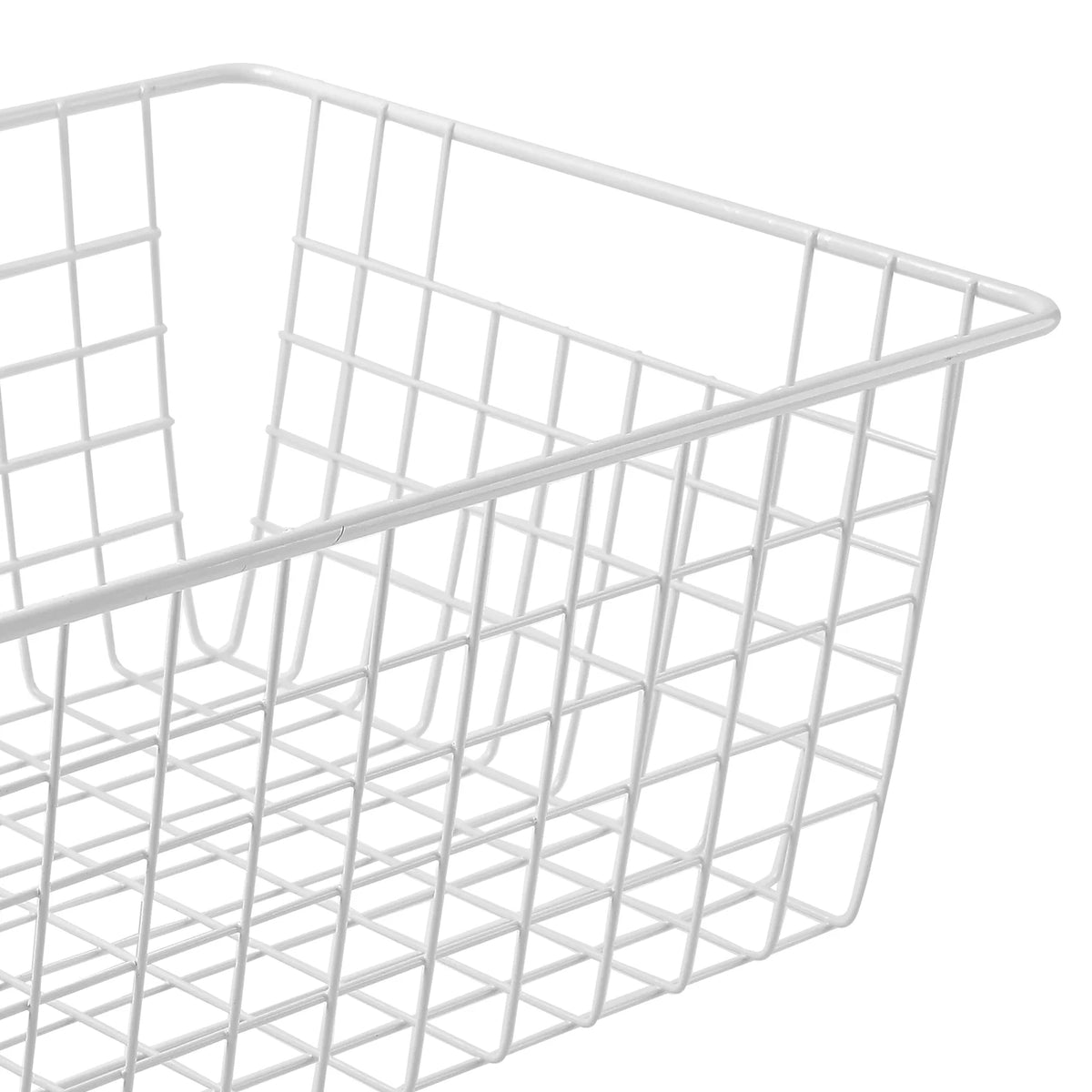 White Wire Storage Bins Set of 4 S893