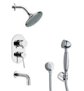 Chrome Tub and Shower Faucet with Handheld Shower X5781