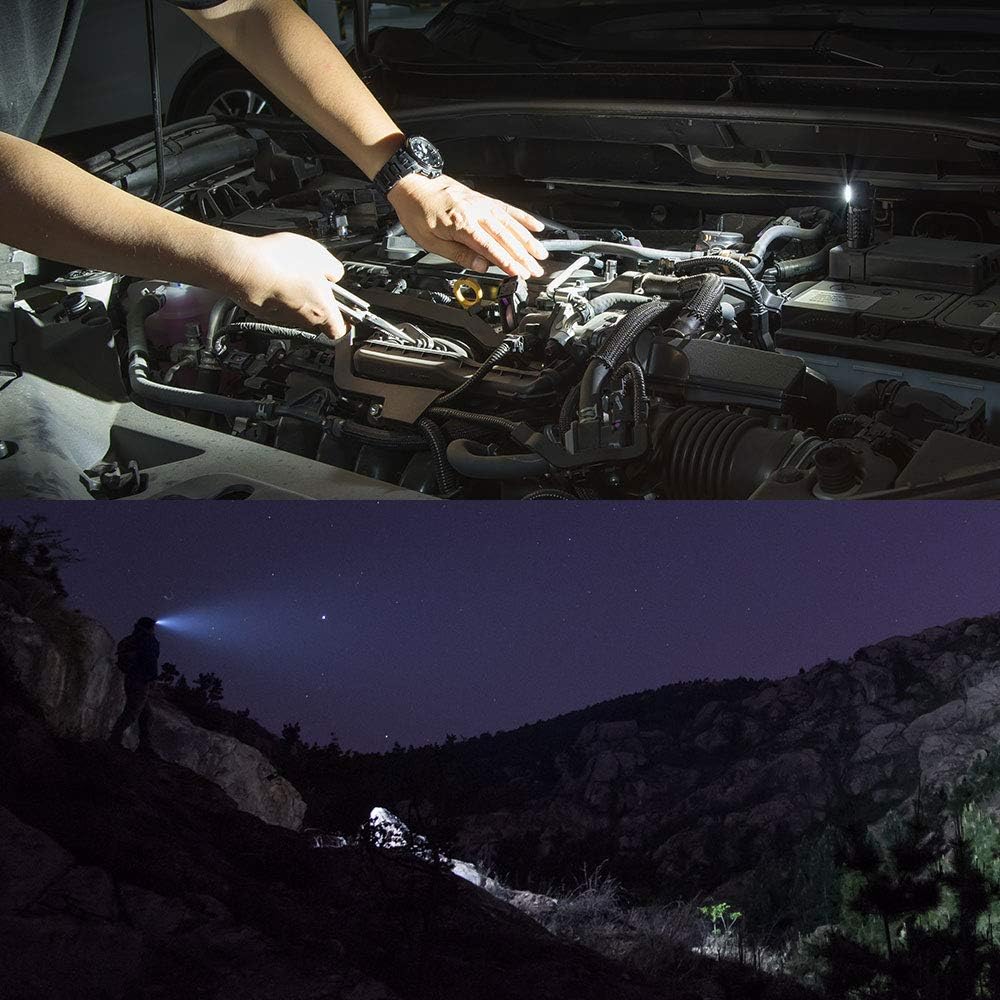1000 Lumens Magnetic Rechargeable Right Angle Headlamp with Headband F647