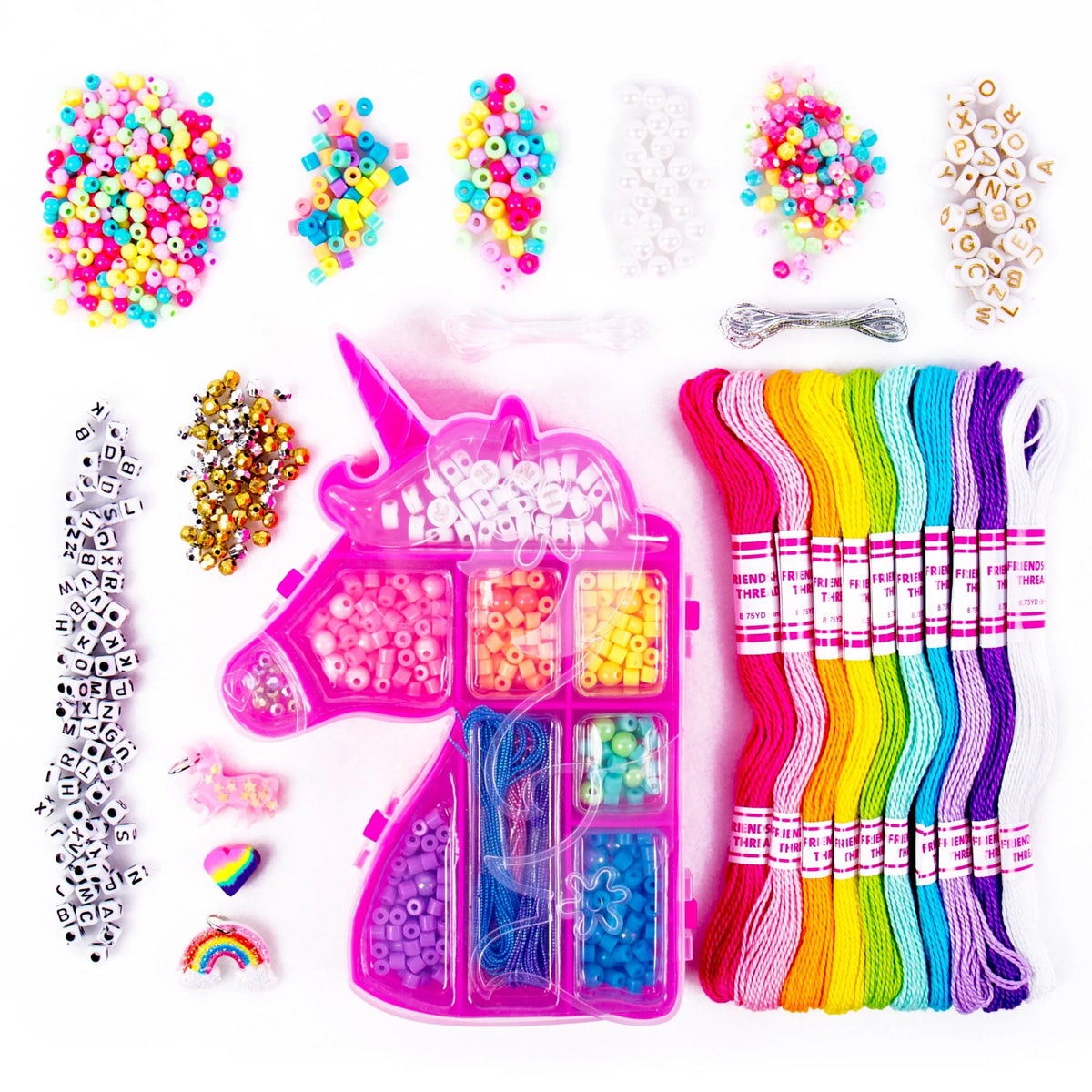 Unicorn Friendship Bracelet Making Kit Y689