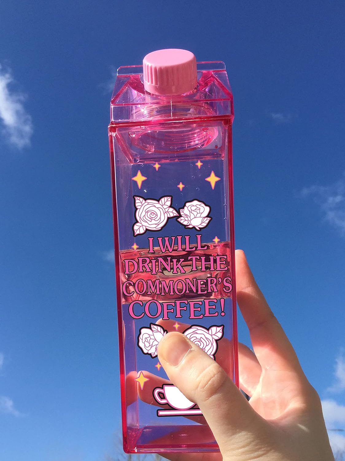 Coffee Milk Carton Water Bottle 500Ml 16.9Oz Q227