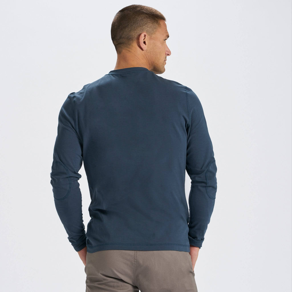 Long-Sleeve Henley - Large / Indigo U323