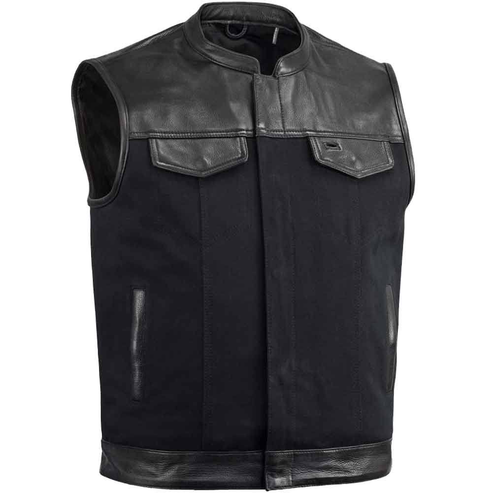 Leather & Canvas Vest Combo XL X2584