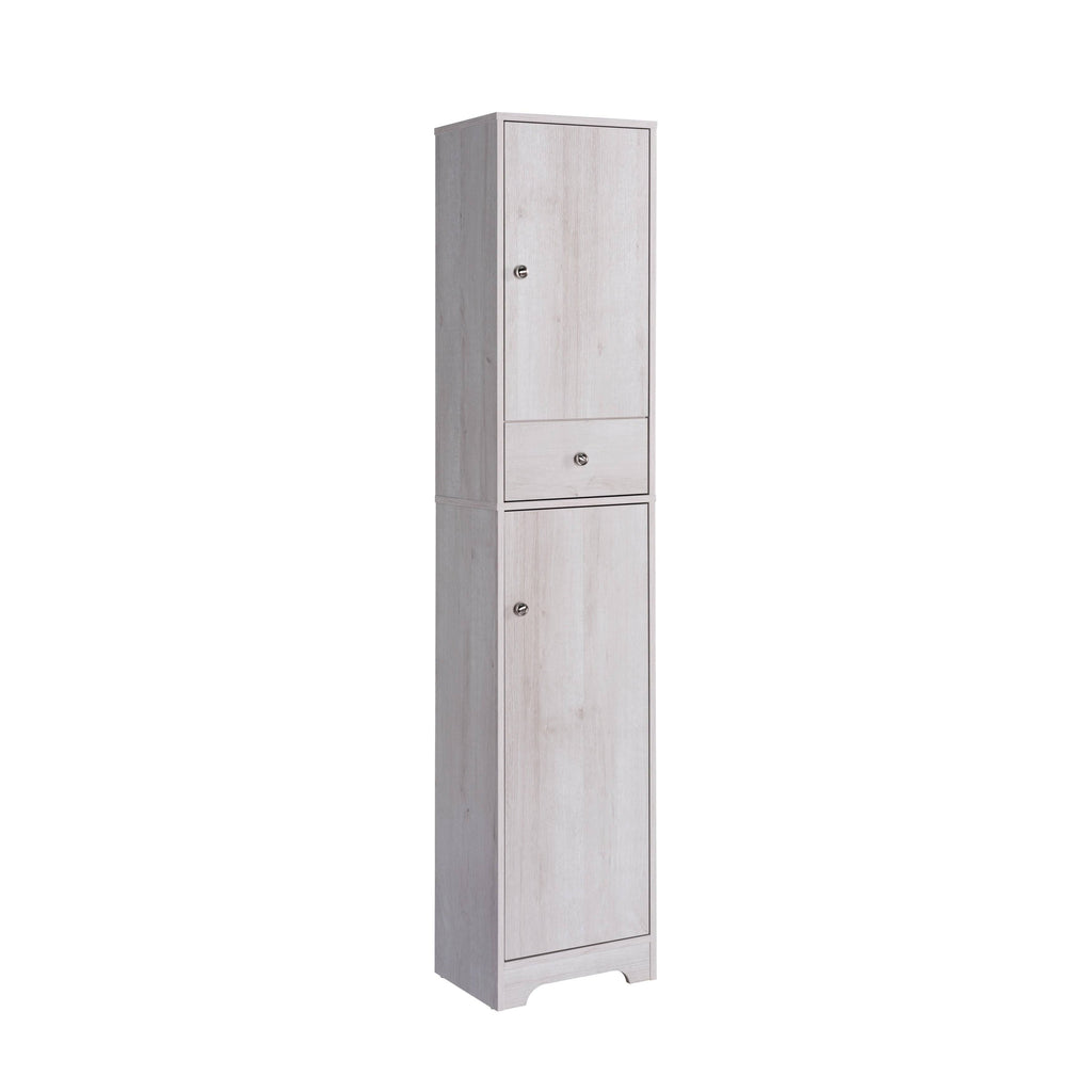 White Oak Compact Farmhouse Armoire D5310
