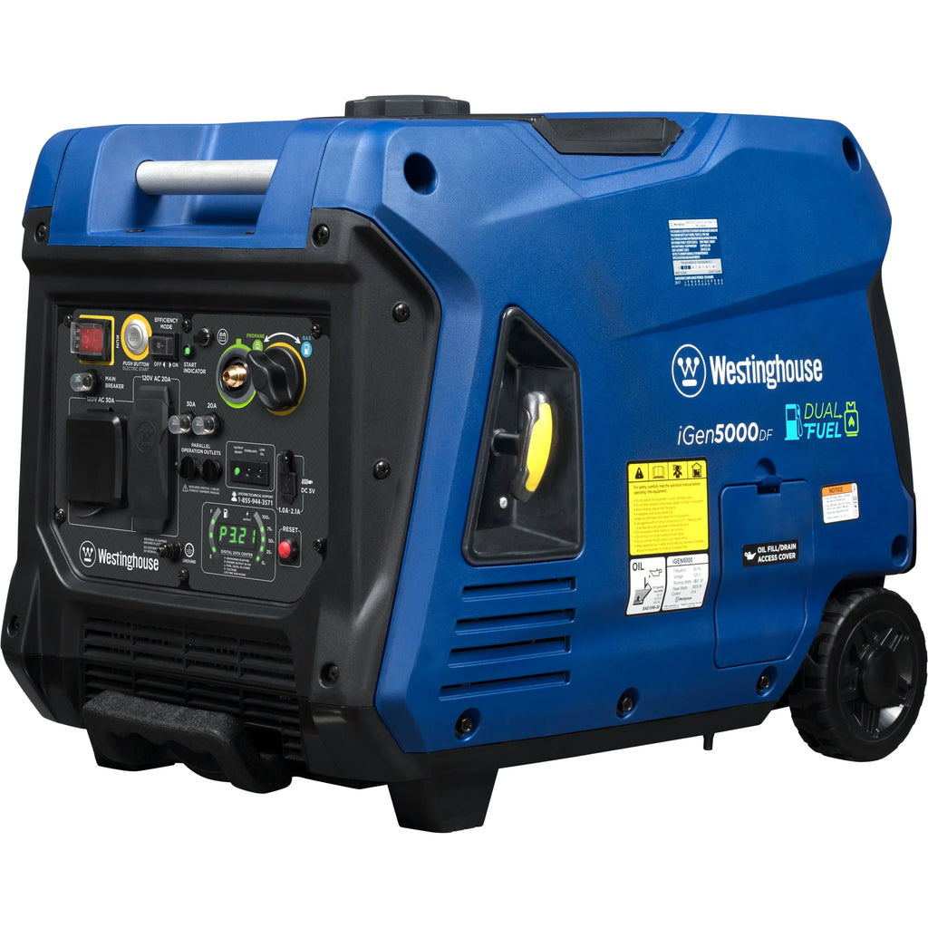 5000 Watt Dual Fuel Portable Inverter Generator C734879