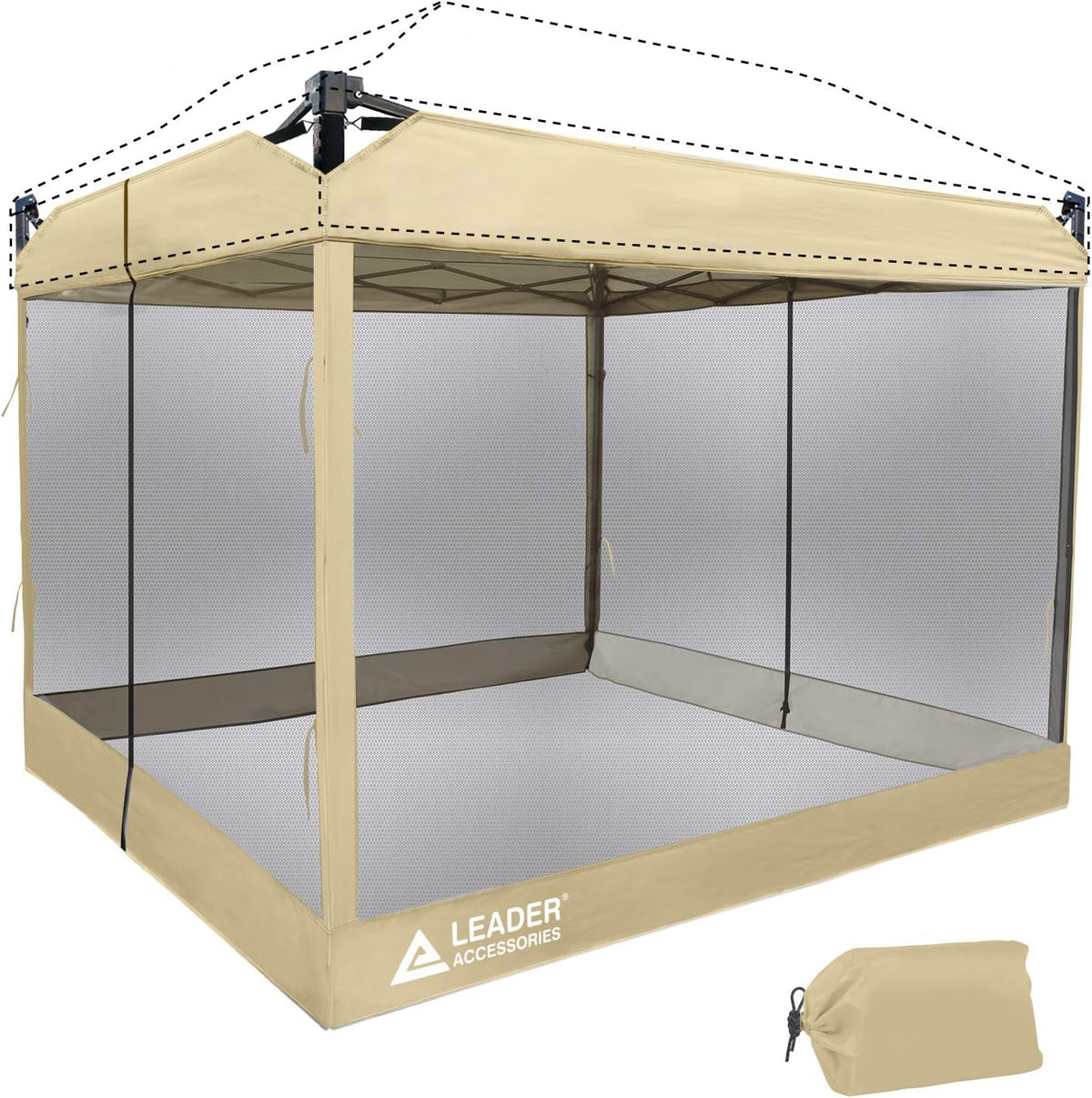 Mesh Screen Zippered Wall Panels for 10' x 10' Canopy K8227