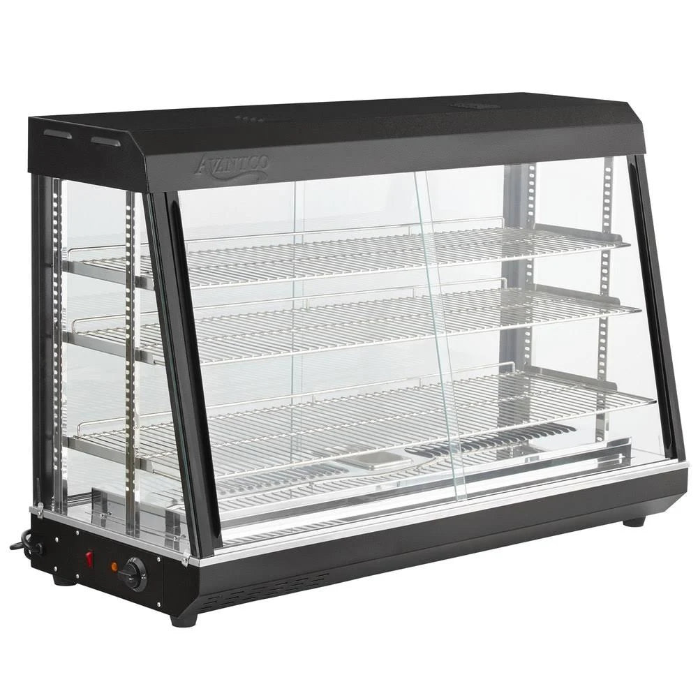48" Countertop Heated Display Case with Sliding Doors L12429