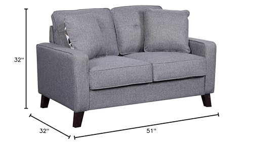 Light Gray Love Seats C71916
