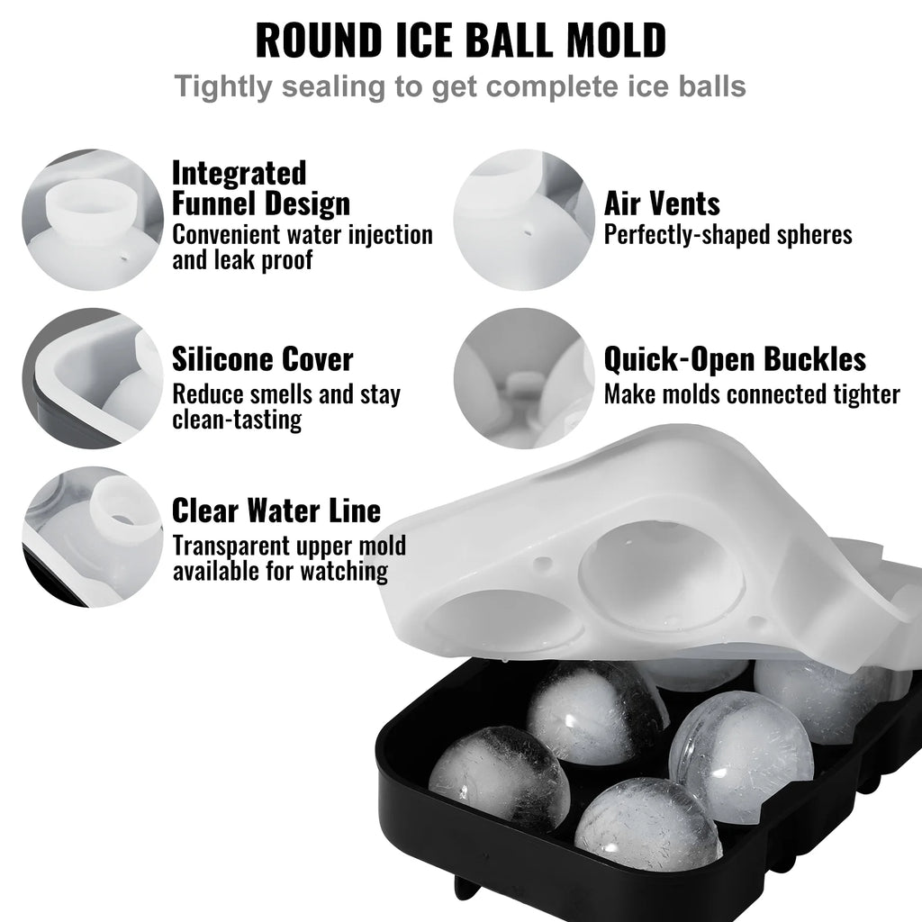 Silicone Ice Cube Tray with Lid 2 Packs E50378