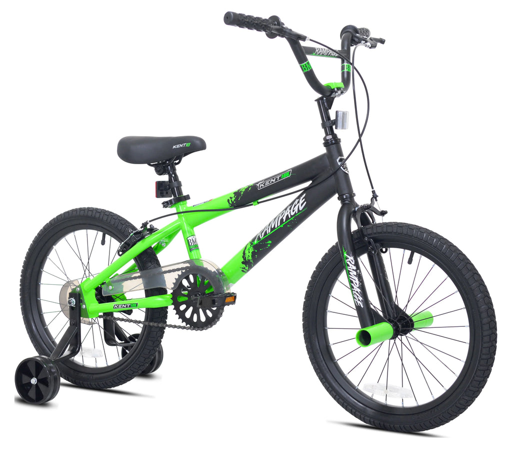 18 in. White and Black Bike W971