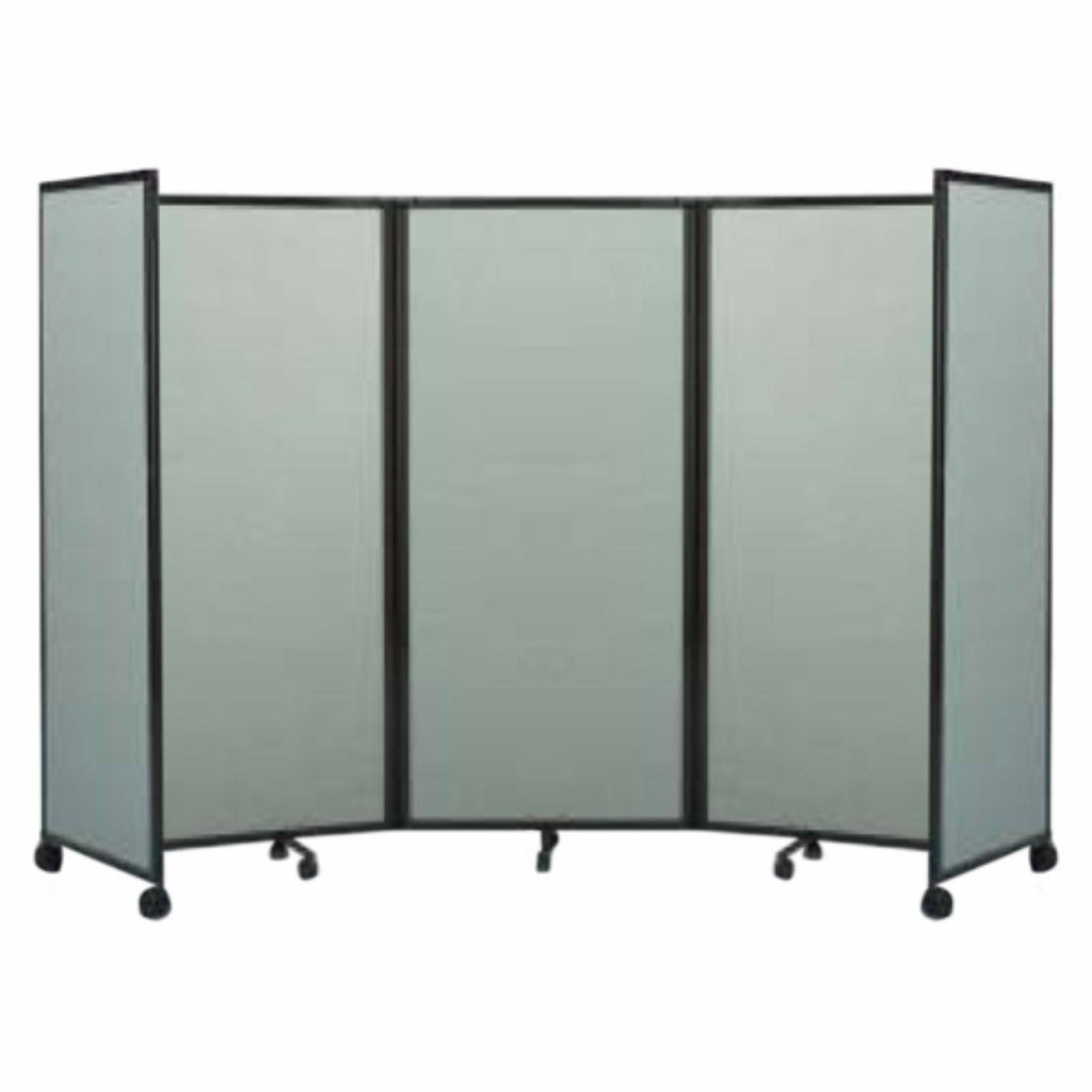 Navy Blue Mobile Accordion Room Divider S7108