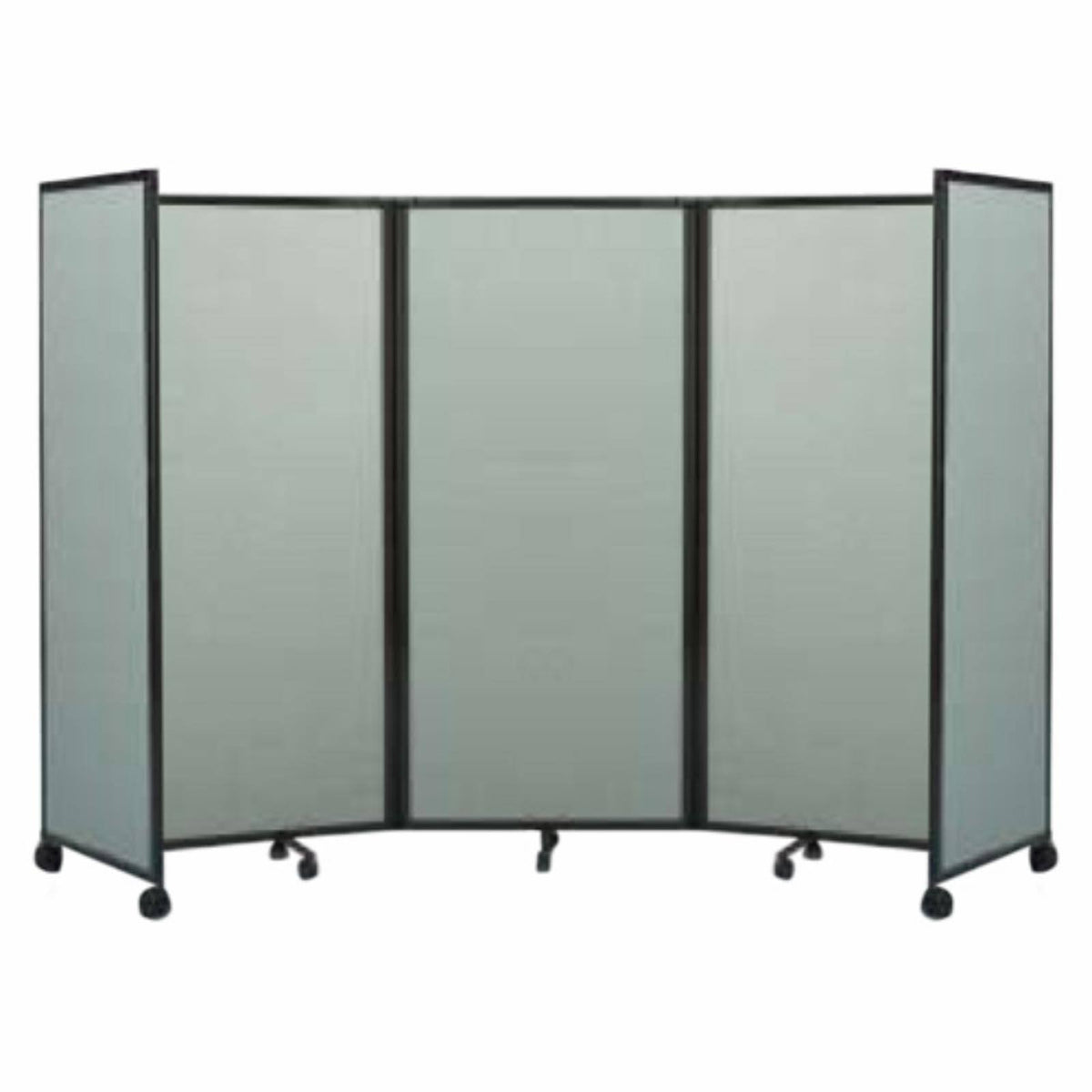 Navy Blue Mobile Accordion Room Divider S7108