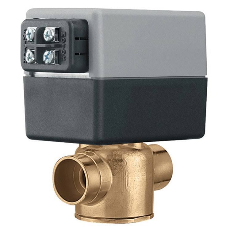 3/4x22 7.5 CV Sweat Two Way Zone Valve with Terminal Connections O227